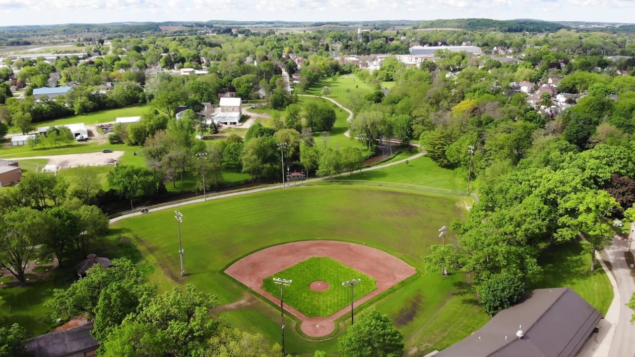 View over Waterloo, Wisconsin with downtown and water in the distance from NextDoor website