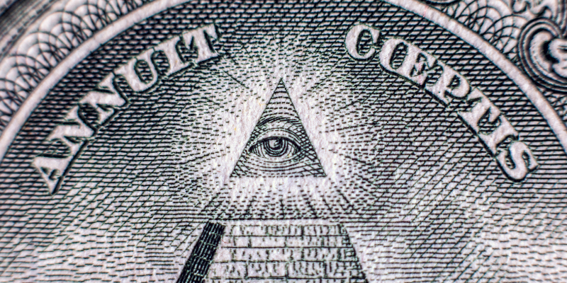 Eye of the Pyramid on dollar bill