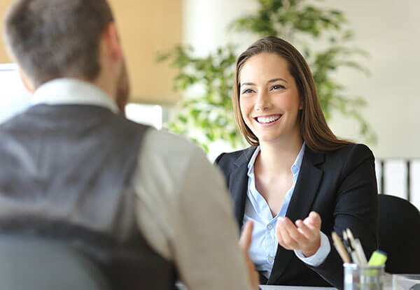 smiling business woman